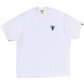 BAPE MENS ONE POINT APE HEAD COLLEGE RELAXED FIT T-SHIRT