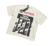 Satoshi Nakamoto Ripped Graphic Vintage Tee