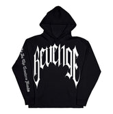 Revenge Sleeve Script Pullover Hoodie