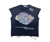 Satoshi Nakamoto Retro Helmet Slogan Tank