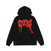 Revenge Sleeve Print Street Hoodie