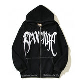 Revenge Big Logo Zip‑Up Hoodie