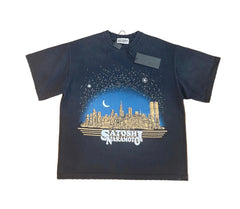 Satoshi Nakamoto Night City Skyline Tee