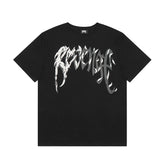 Revenge Gothic Feather Graphic T‑Shirt