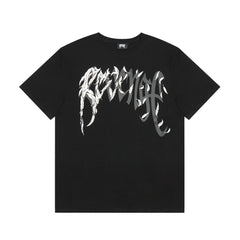 Revenge Gothic Feather Graphic T‑Shirt