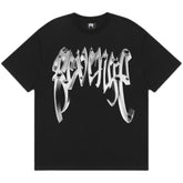 Revenge Chrome‑Effect Graphic T‑Shirt