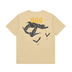 Revenge Gothic Feather Graphic T‑Shirt