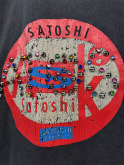 Satoshi Nakamoto Rhinestone Circle Logo Tee