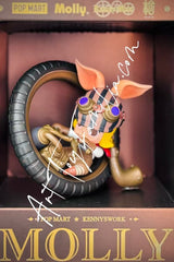 Molly Steam Punk Piggy Bike Figurine