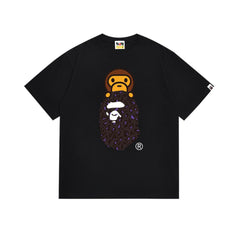 BAPE Purple Camo Ape Graphic T-Shirt