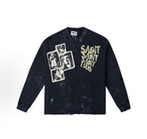SSSaint Louis Vintage Ripped Long Sleeve T‑Shirt