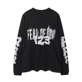 RRR123 Fear Of God Text Long‑Sleeve Tee