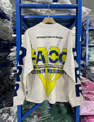 RRR123 Sleeve Print Long‑Sleeve Tee