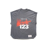 RRR123 Oversized Raw‑Edge Street Tank
