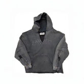 Satoshi Nakamoto V‑Neck Distressed Hoodie