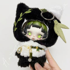 Doll Cloth Bamboo Furry Kitty Cloak For Skullpanda - 164
