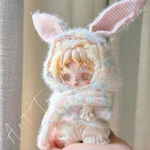 Doll Cloth Milky Bunny Knit Set For Skullpanda - 161
