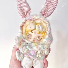 Doll Cloth Milky Bunny Knit Set For Skullpanda - 161