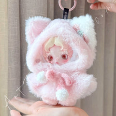Doll Cloth Pink Furry Kitty Cloak For Skullpanda - 165