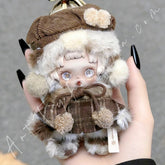 Doll Cloth Warm Plaid Cape Set For Skullpanda - 155
