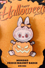 Happy Halloween Party Series Mokoko Fridge Magnet Badge