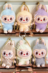 The Monsters Labubu Timber Workshop Series Playing On The Swing Plush Pendant