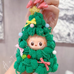 Doll Cloth Mini Christmas Tree Jumpsuit For Labubu - 120