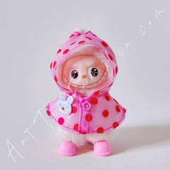 Doll Cloth Mini Colorful Animal Raincoat Set For Labubu - 122