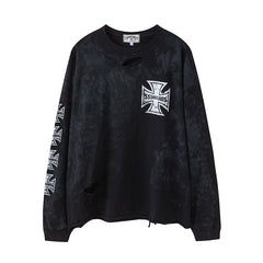 SSSAINT LOUIS Cross Graphic Long‑Sleeve Tee