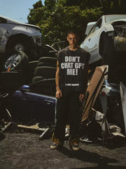 Satoshi Nakamoto Slogan Cut‑Off Tank Top
