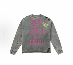 SSSAINT LOUIS Grunge Portrait Print Top