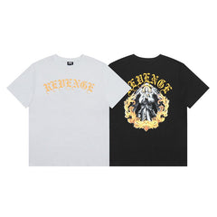 Revenge Ornate Angel Graphic T‑Shirt