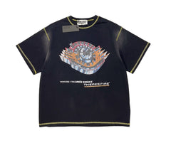 Satoshi Nakamoto Vintage Helmet Print Tee