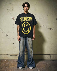 Satoshi Nakamoto Dollar‑Eye Smiley Tee