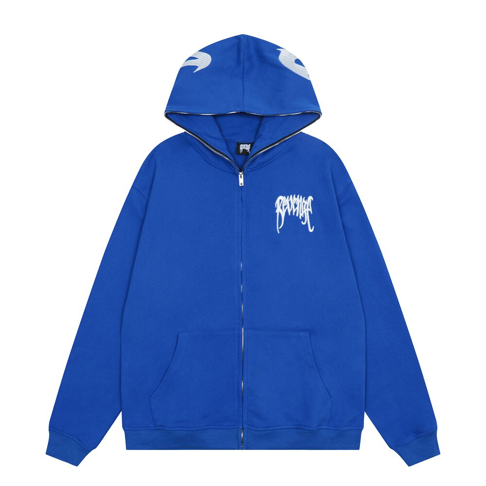 Revenge Gothic Logo Full‑Zip Hoodie