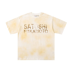 Satoshi Nakamoto Tie‑Dye Street‑wear Tee