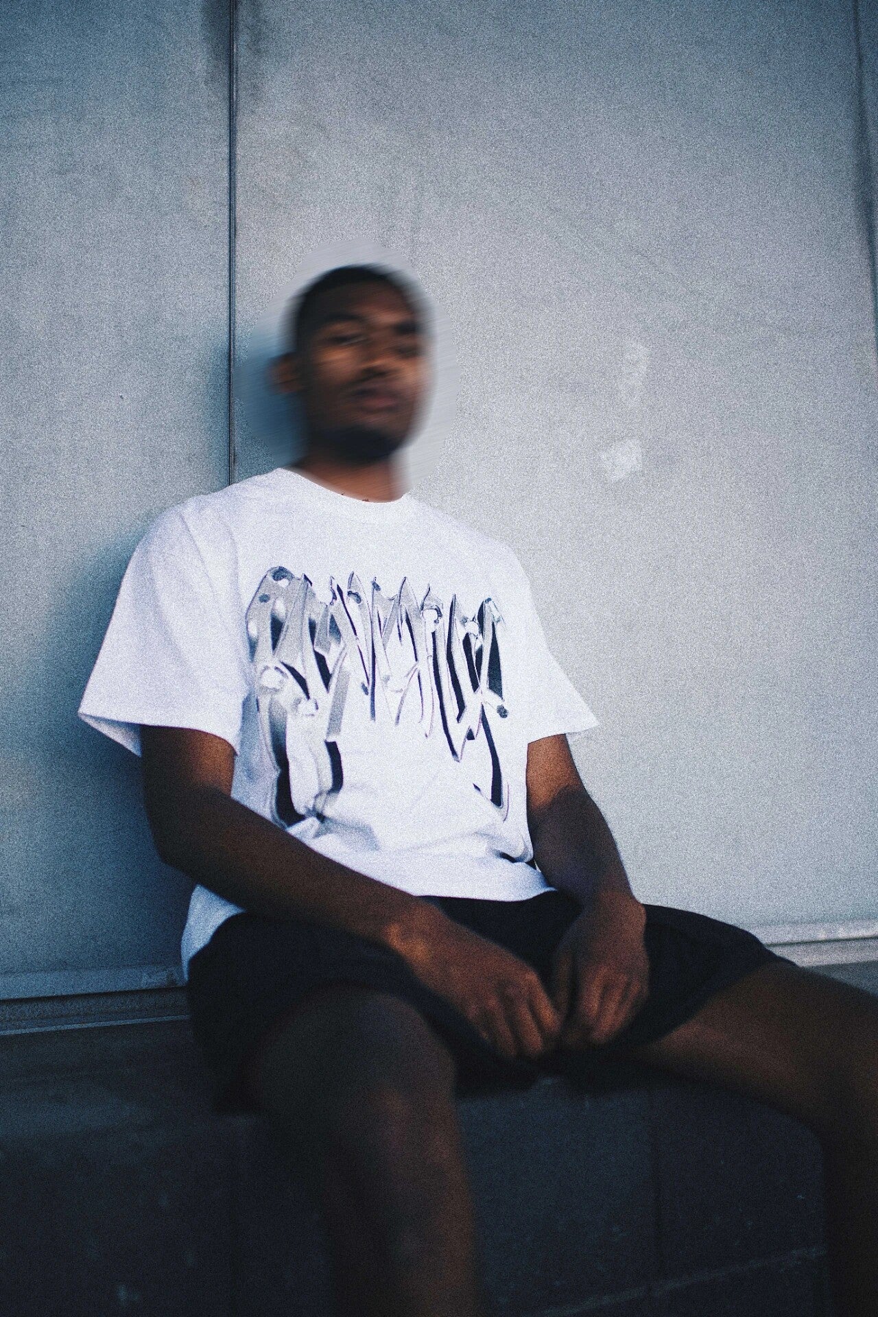 Revenge Chrome‑Effect Graphic T‑Shirt