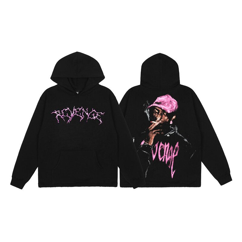 Revenge Dual‑Side Graphic Hoodie