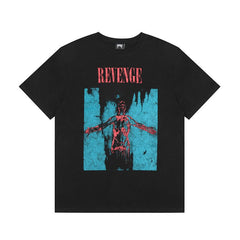 Revenge Retro‑Print Street‑Wear T‑Shirt