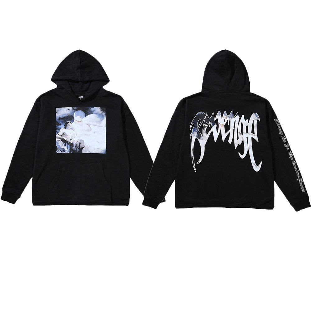 Revenge Dual‑Graphic Pullover Hoodie