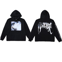 Revenge Dual‑Graphic Pullover Hoodie