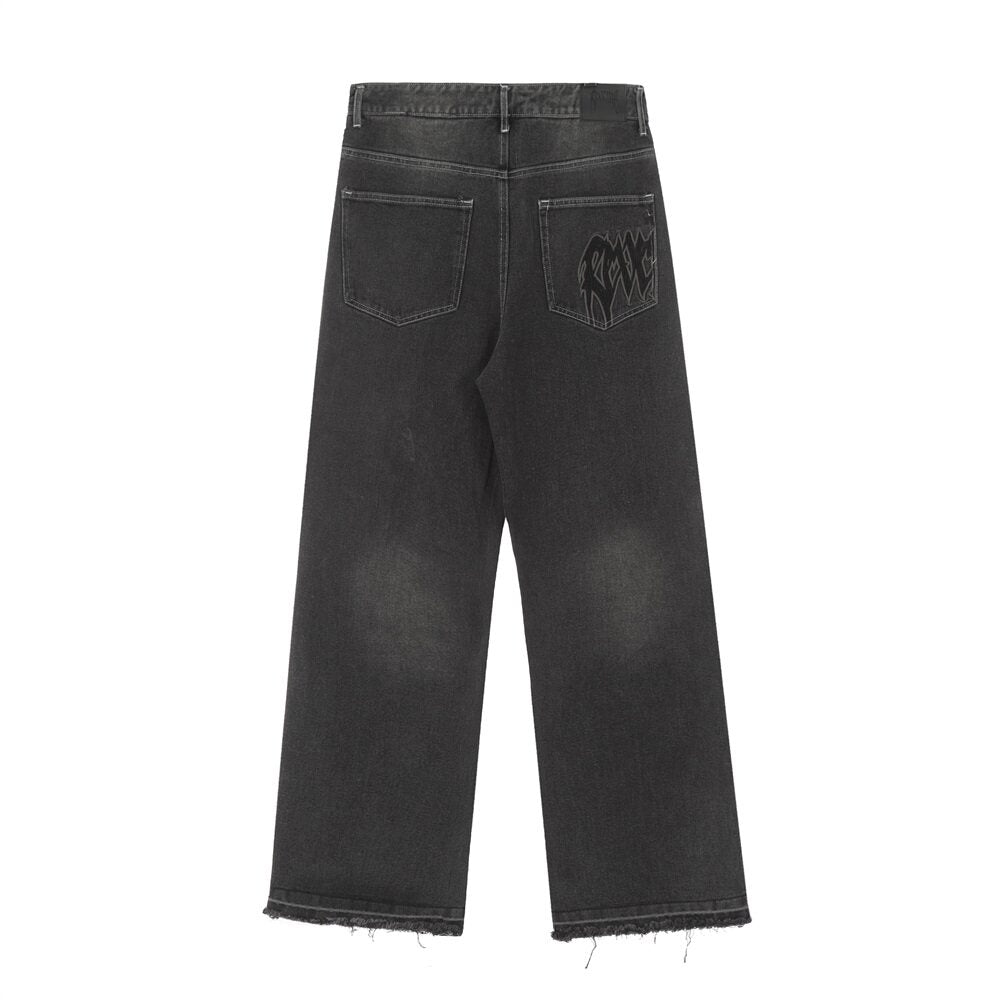 Revenge Tribal Embroidery Jeans