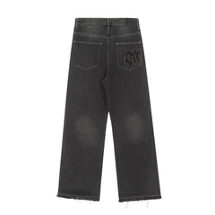 Revenge Tribal Embroidery Jeans