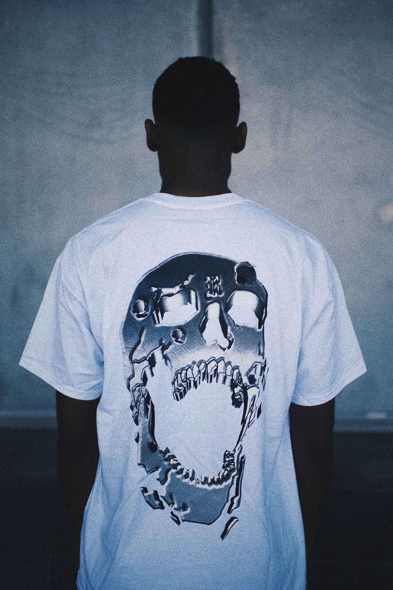 Revenge Chrome‑Effect Graphic T‑Shirt