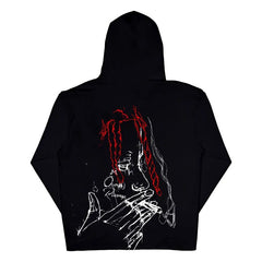 Revenge Sleeve Script Pullover Hoodie