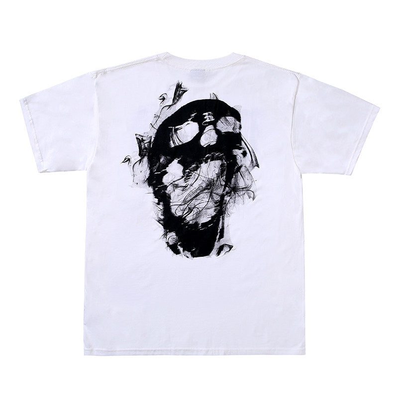 Revenge Ghost Skull Back‑Print Tee