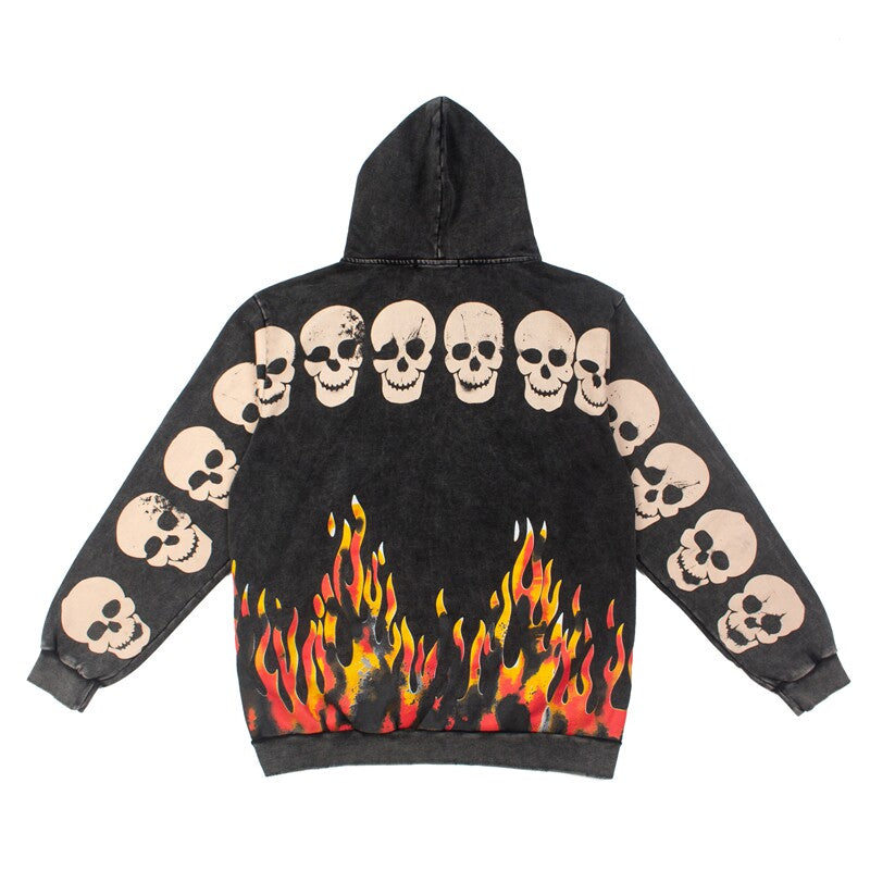 Satoshi Nakamoto Rock‑Style Full‑Zip Hoodie