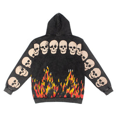 Satoshi Nakamoto Rock‑Style Full‑Zip Hoodie