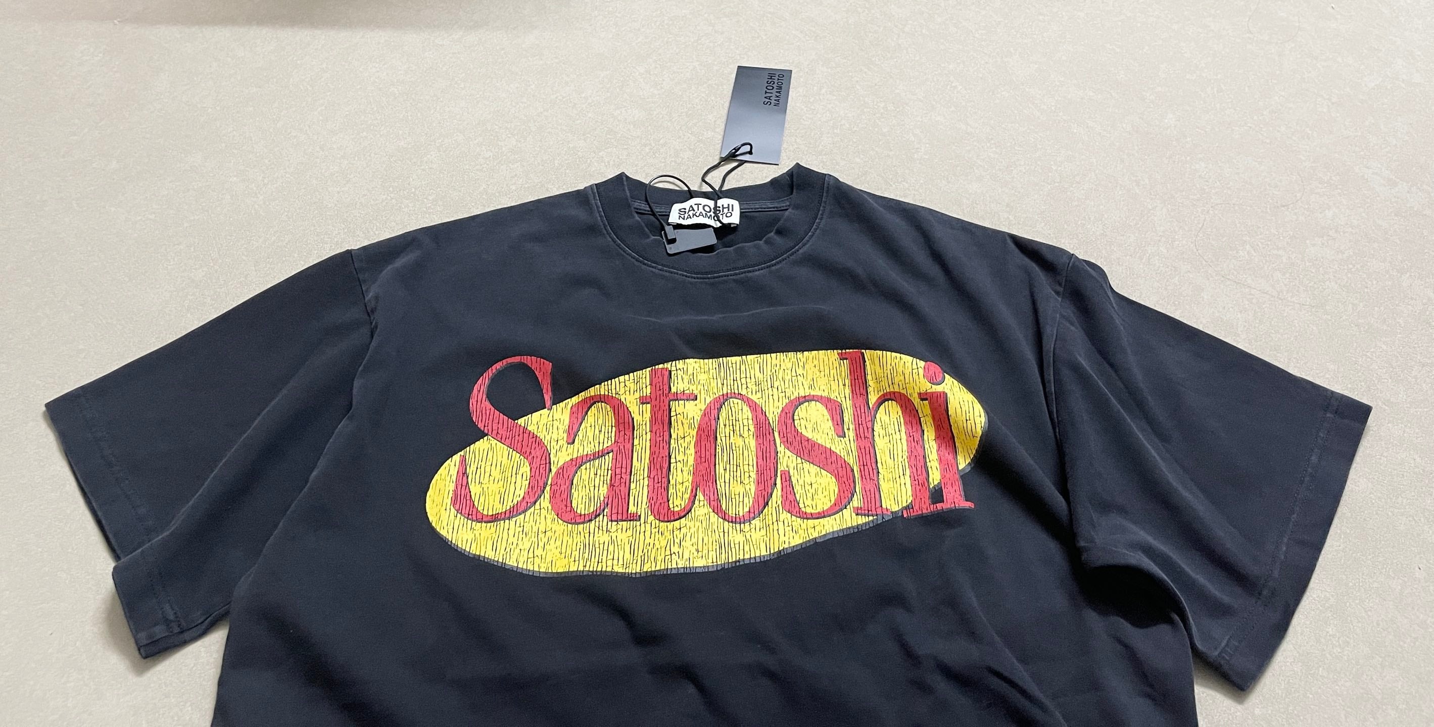 Satoshi Nakamoto Oval Logo Graphic Tee
