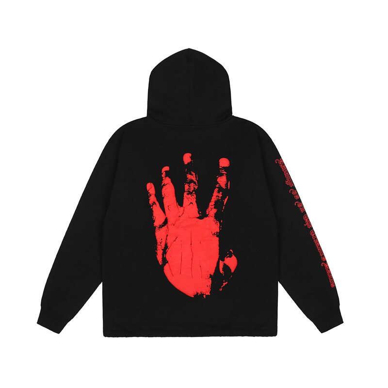 Revenge Sleeve Print Street Hoodie
